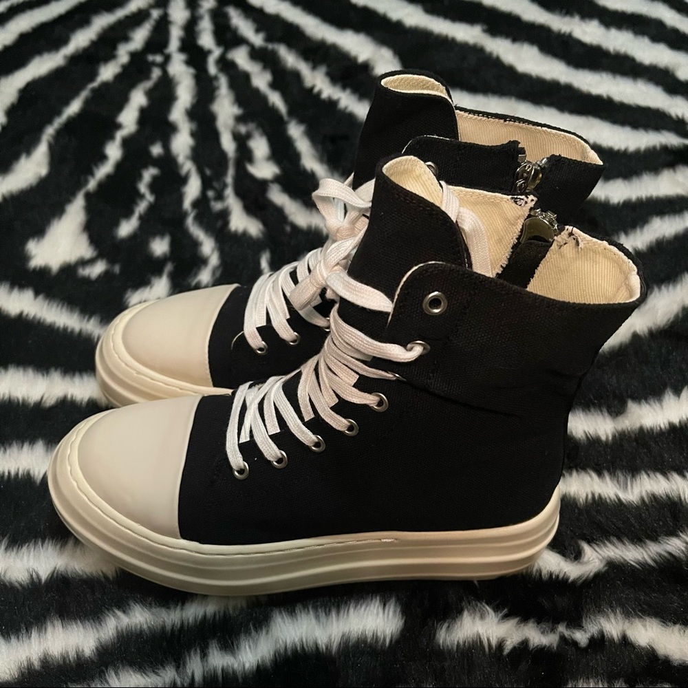 Fashion Black & White Platform Sneakers